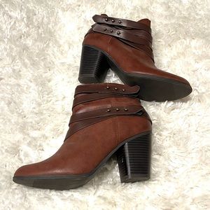 Material Girl Brown Booties